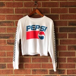 Pepsi Racing Long Sleeved Crop Top